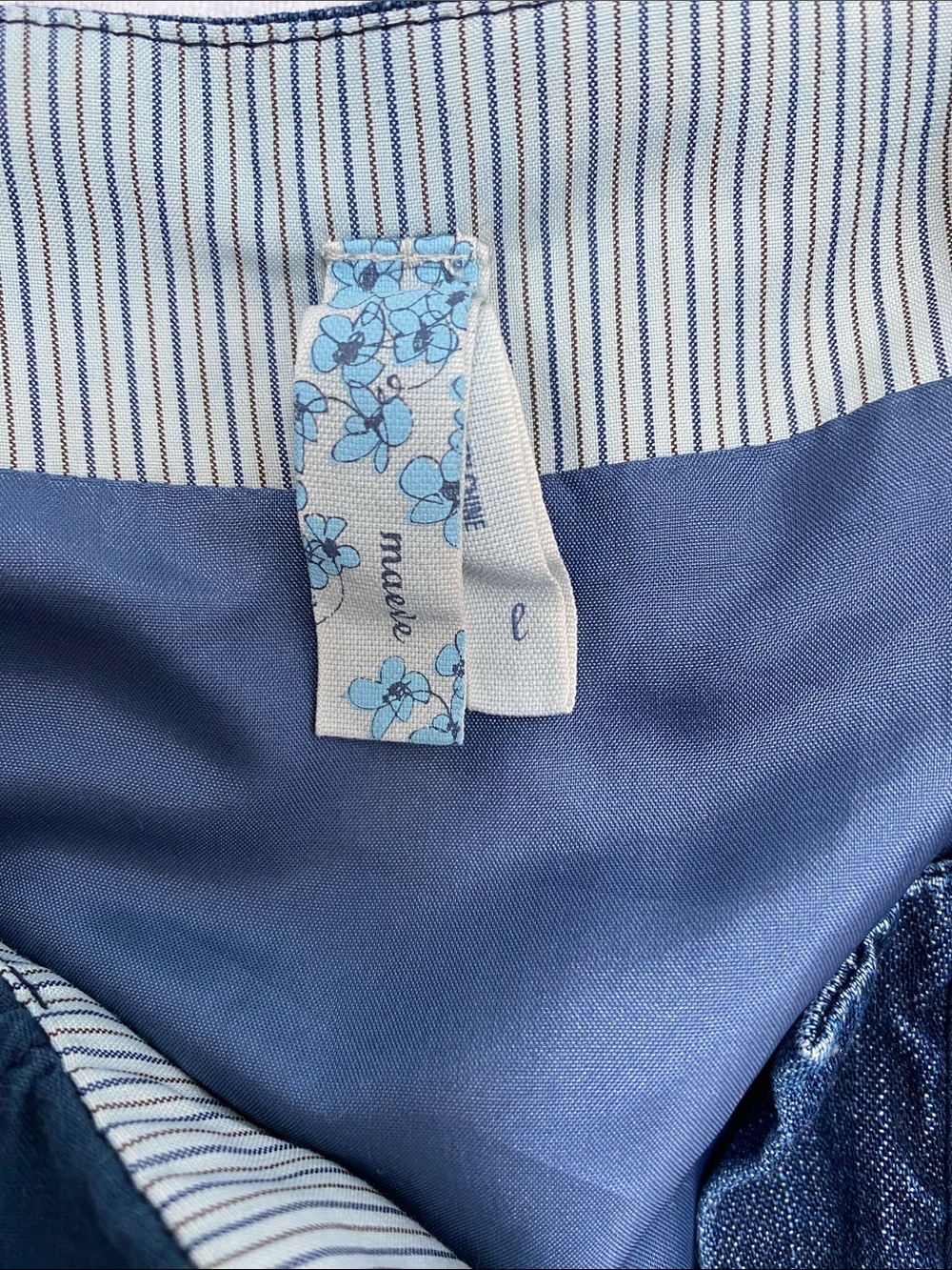 Anthropologie Maeve Plain and Fancy Chambray Denim Dress - Picture 4 of 4